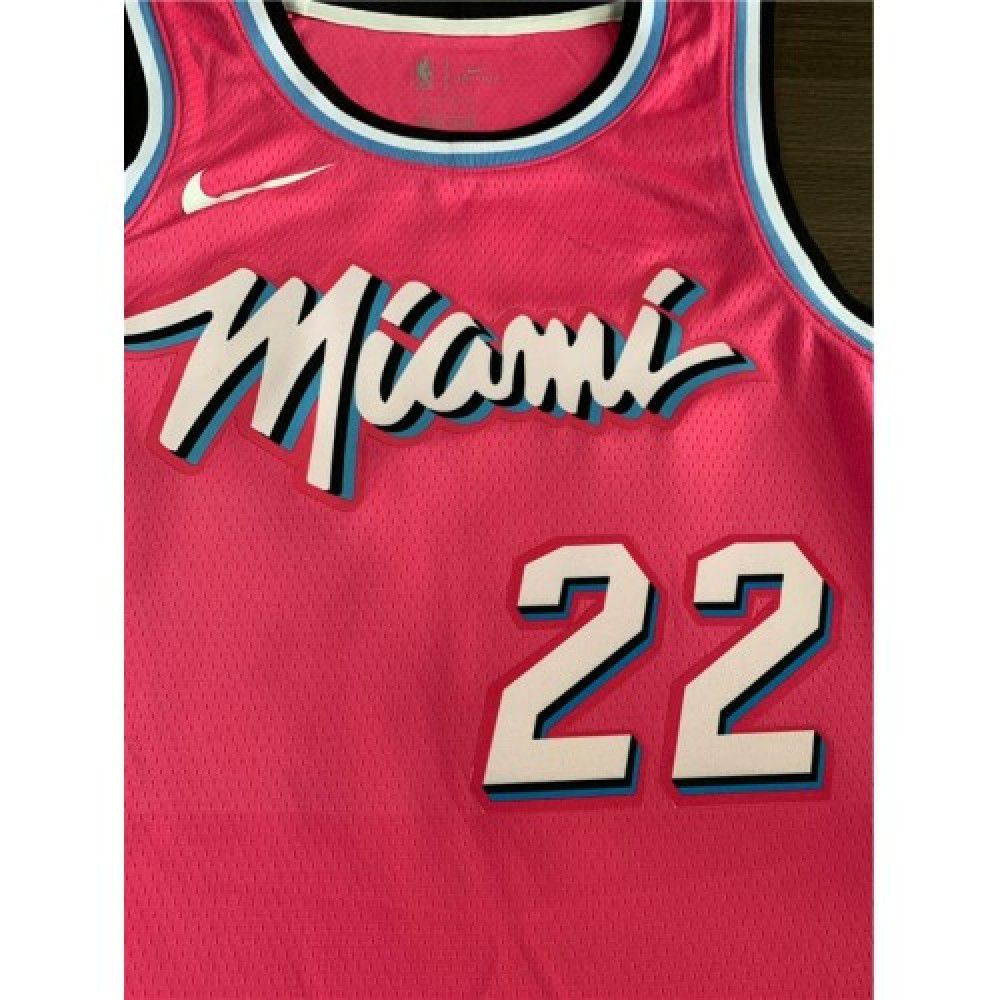 Men's Miami Heat Jimmy Butler #22 Pink 19-20 Swingman Jersey - City Edition-Pro Kit Vault | Brand New 26/27 Sports Jerseys